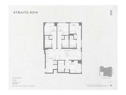 A floor plan for a residence with a garage and a separate guest house.